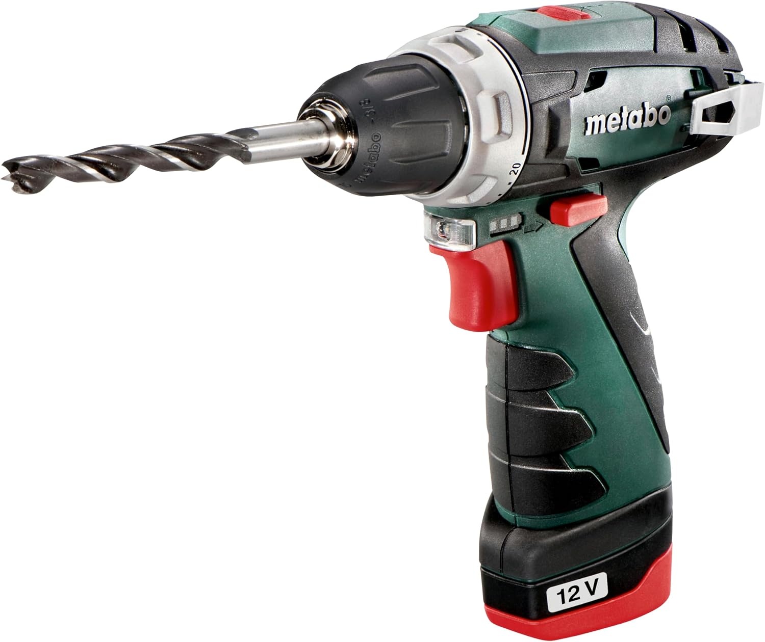 Metabo PowerMaxx BS Accuschroefboormachine, 12 V, compacte boormachine met praktische accu-indicator en opbergtas, inclusief accu en oplader