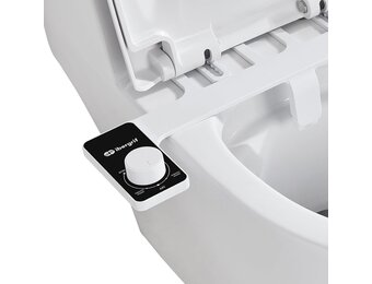 Ibergrif M41050 Toilet Bidet met Dubbele Intrekbare Sproeikop - Wit