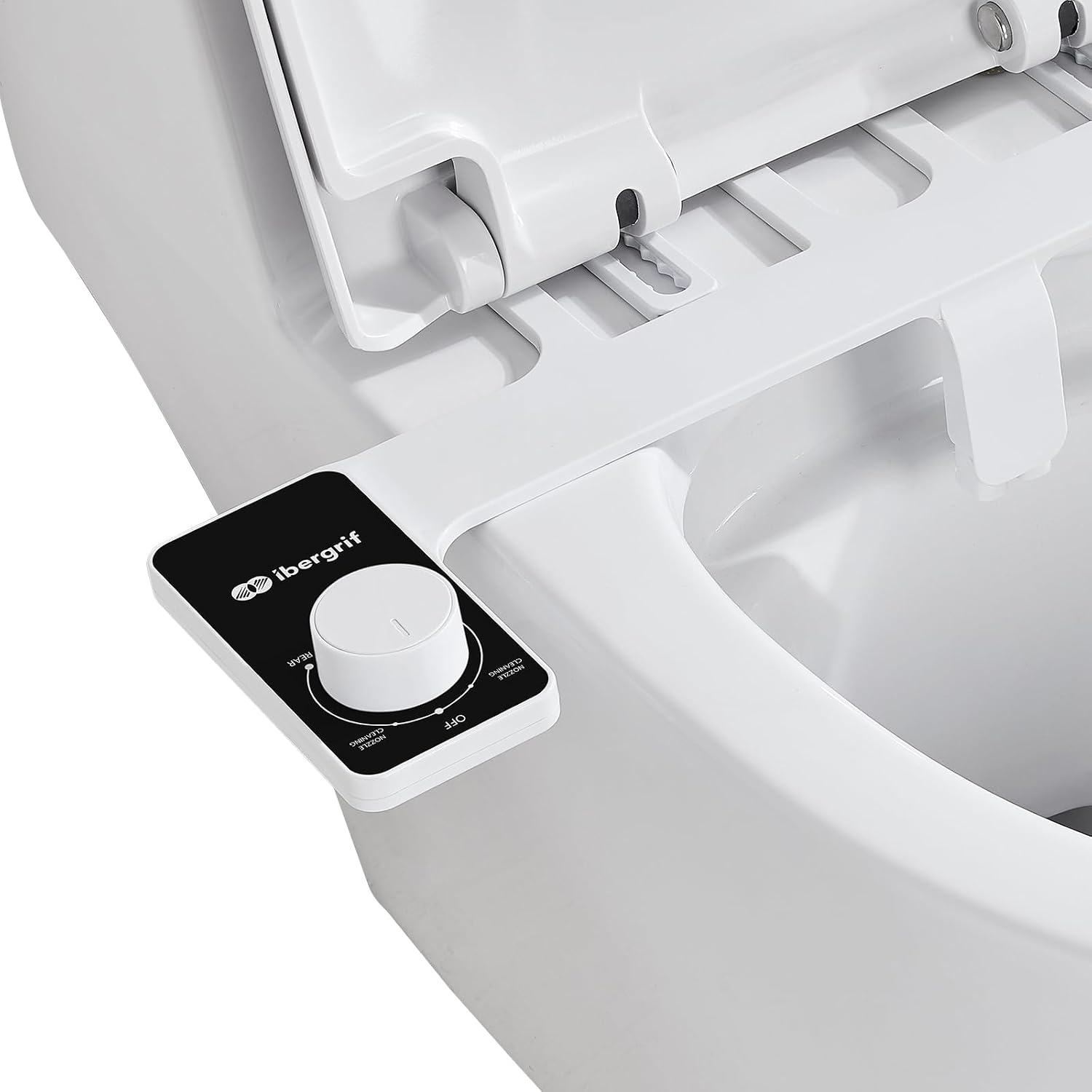 Ibergrif M41050 Toilet Bidet met Dubbele Intrekbare Sproeikop - Wit