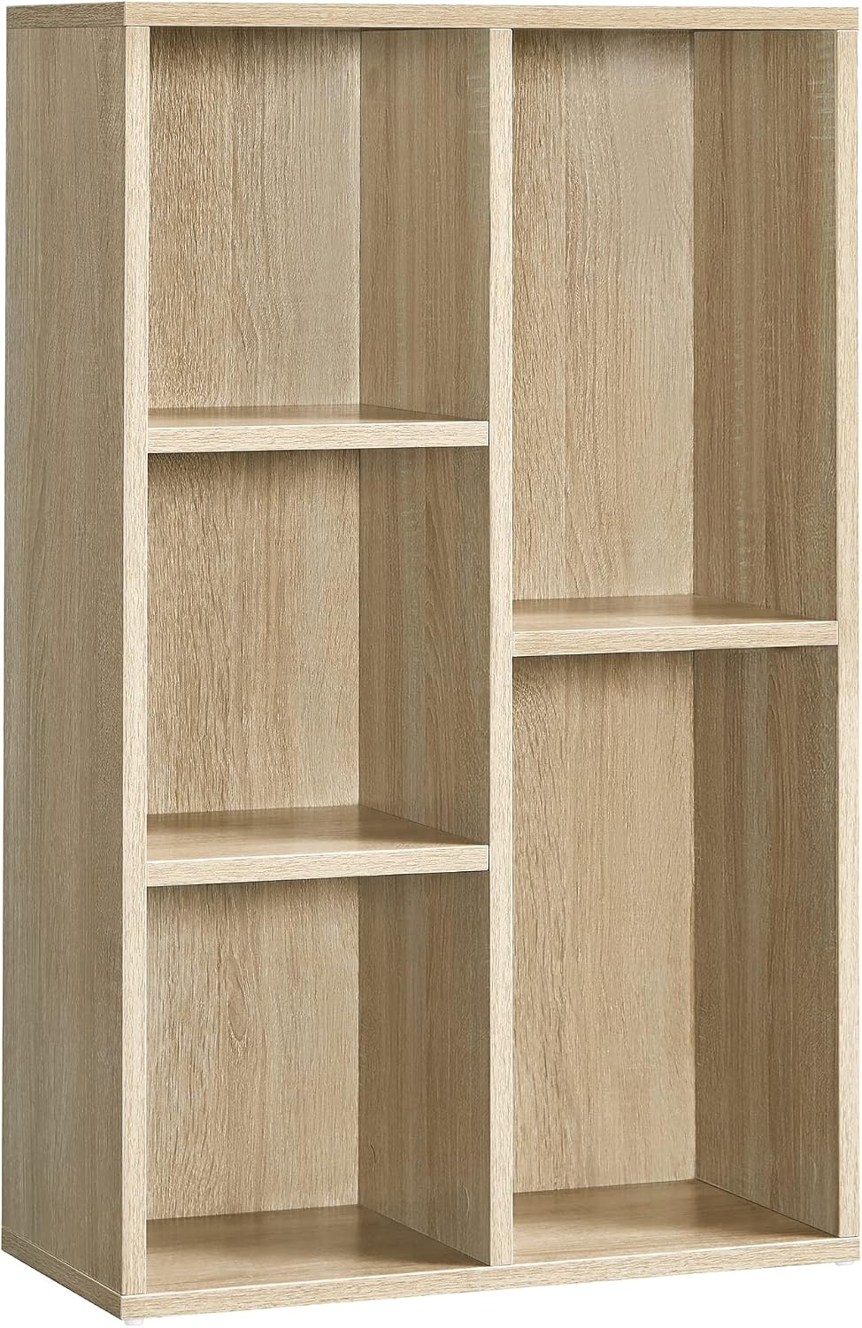 VASAGLE Boekenplank, Staand, met 5 Vakken, 50 x 24 x 80 cm