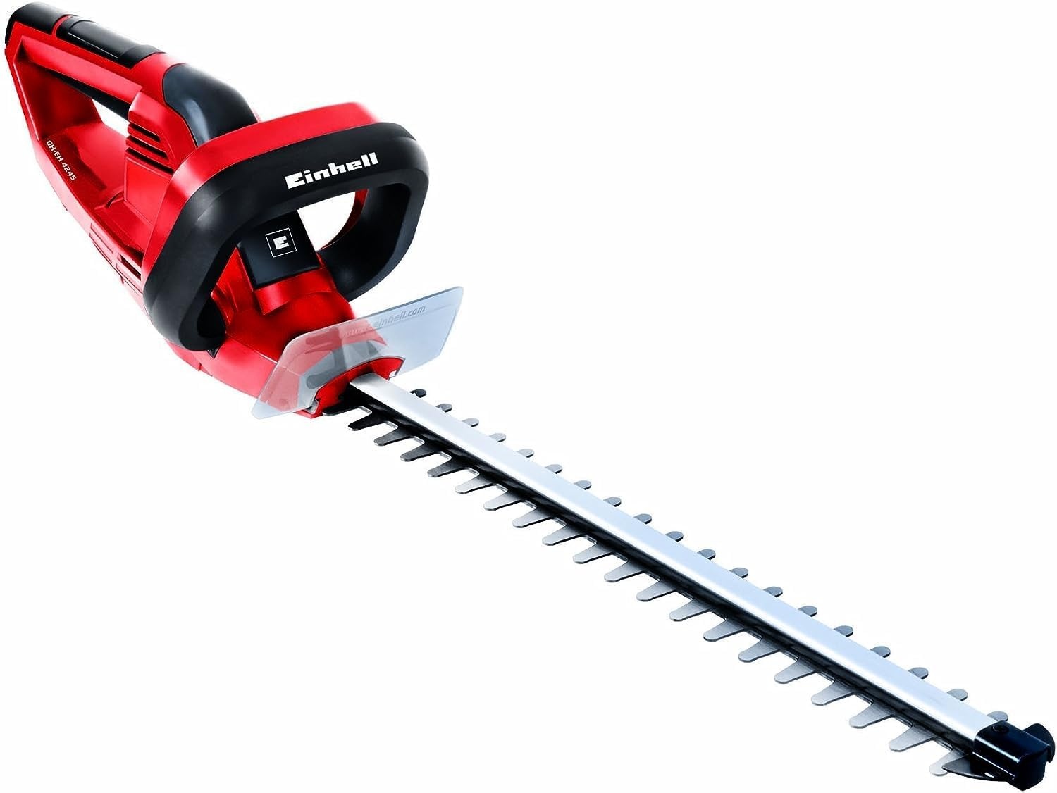 Einhell GH-EH 4245 Elektrische heggenschaar (420 W, 450 mm snijlengte, 12 mm snijdikte), metalen transmissie, aluminium mesafdekking, handbescherming, zwaardbescherming)