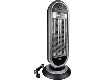 Güde Infrarood warmtestraler GIH 900 (900 W verwarmingsvermogen, 2 warmtestanden (450/900 W) met of zonder oscillatie, 20 m³ max. ruimteverwarmingsvermogen, koolstofverwarmingselementen, grote voet &