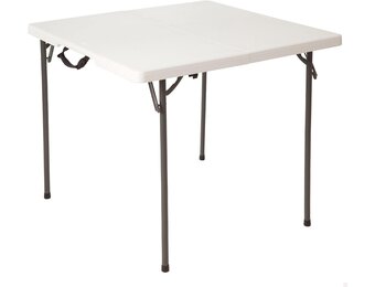 Lifetime Vierkante Opvouwbare Tafel 86 cm - Wit