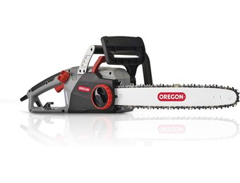 Oregon CS1500 2400W Elektrische kettingzaag, lage terugslag, stil, bekabelde krachtige motorzaag met PowerSharp-zelfslijpsysteem (604419)