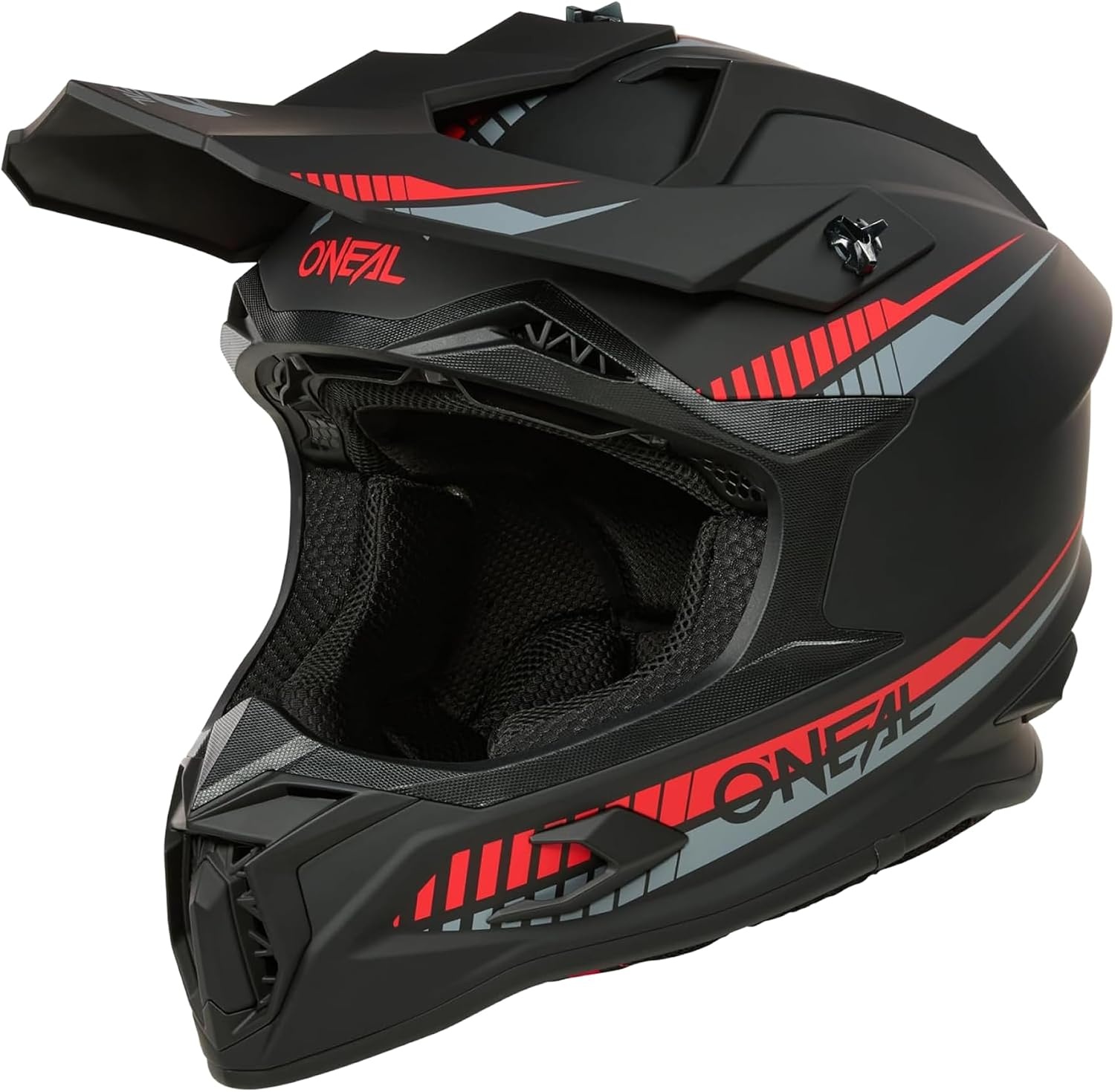 O'Neal C-SRS Motorcrosshelm, MX Enduro motorfiets, sterke ABS-schaal, gevoerde en wasbare binnenvoering, optimale ventilatie, microlock-veiligheidssluiting voor volwassenen