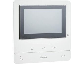 Bticino Classe100 V16B Hands-free Video Deurintercom 5 inch - Wit