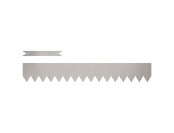 vidaXL Tuinrand 10 st 100 x 0,05 x 15 cm Roestig