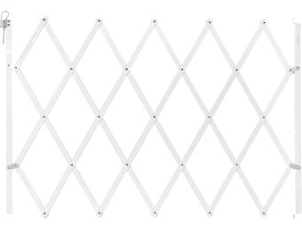 nordlinger Pro 742001 Stop' Fix uittrekbaar dierenrooster van hout, wit
