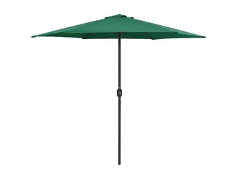 vidaXL Parasol met aluminium paal 270x246 cm groen
