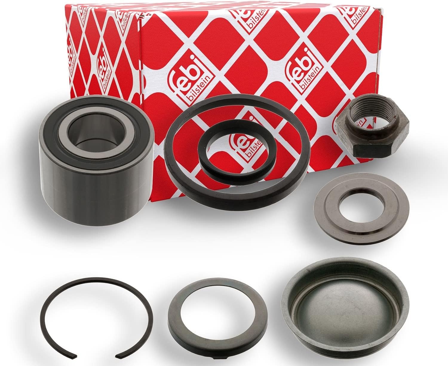 febi bilstein Wiellagerset 47344 - 25x52x37 mm - Achteras