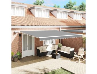 vidaXL Zijde Frame Wit 500 × 350 cm Aluminium