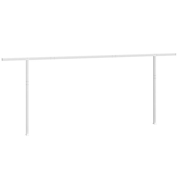 vidaXL Luifelpaalset 600x245 cm ijzer wit
