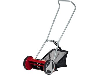 Einhell Handgrasmaaier GC-HM 300 (tot 150 m², snijcilinder, 5 stalen messen, maaihoogteverstelling in 4 standen van 13 tot 37 mm, opvangbak van 16 liter)