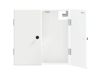 vidaXL Dartbord Kabinet BREDA Wit 52,5 x 10,5 x 53,5 cm Bewerkt hout