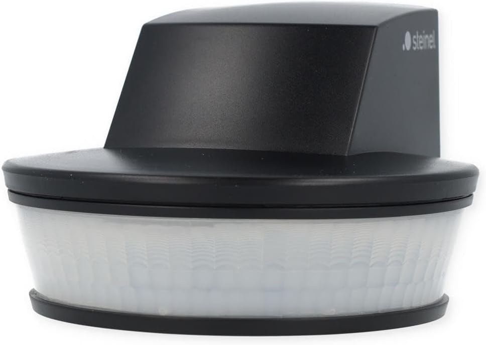 Steinel Sensorschakelaar sensIQ S voor binnen en buiten, bewegingsmelder, PIR-sensors, registratiehoek van 300°, reikwijdte van 20 m, IP54, zwart