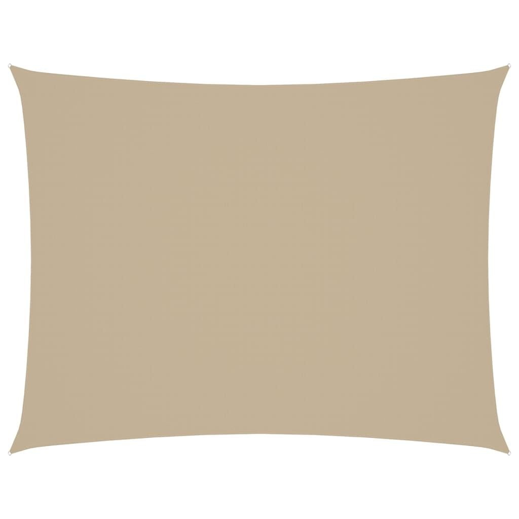 vidaXL Zonnescherm rechthoekig 2,5x3,5 m oxford stof beige