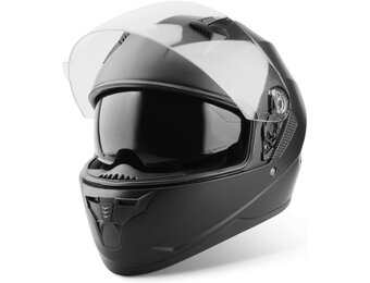 VINZ Becket Full Face Helmet with Sun Visor ECE 22.06 / Motorcycle Helmet / Scooter Helmet / Moped Helmet