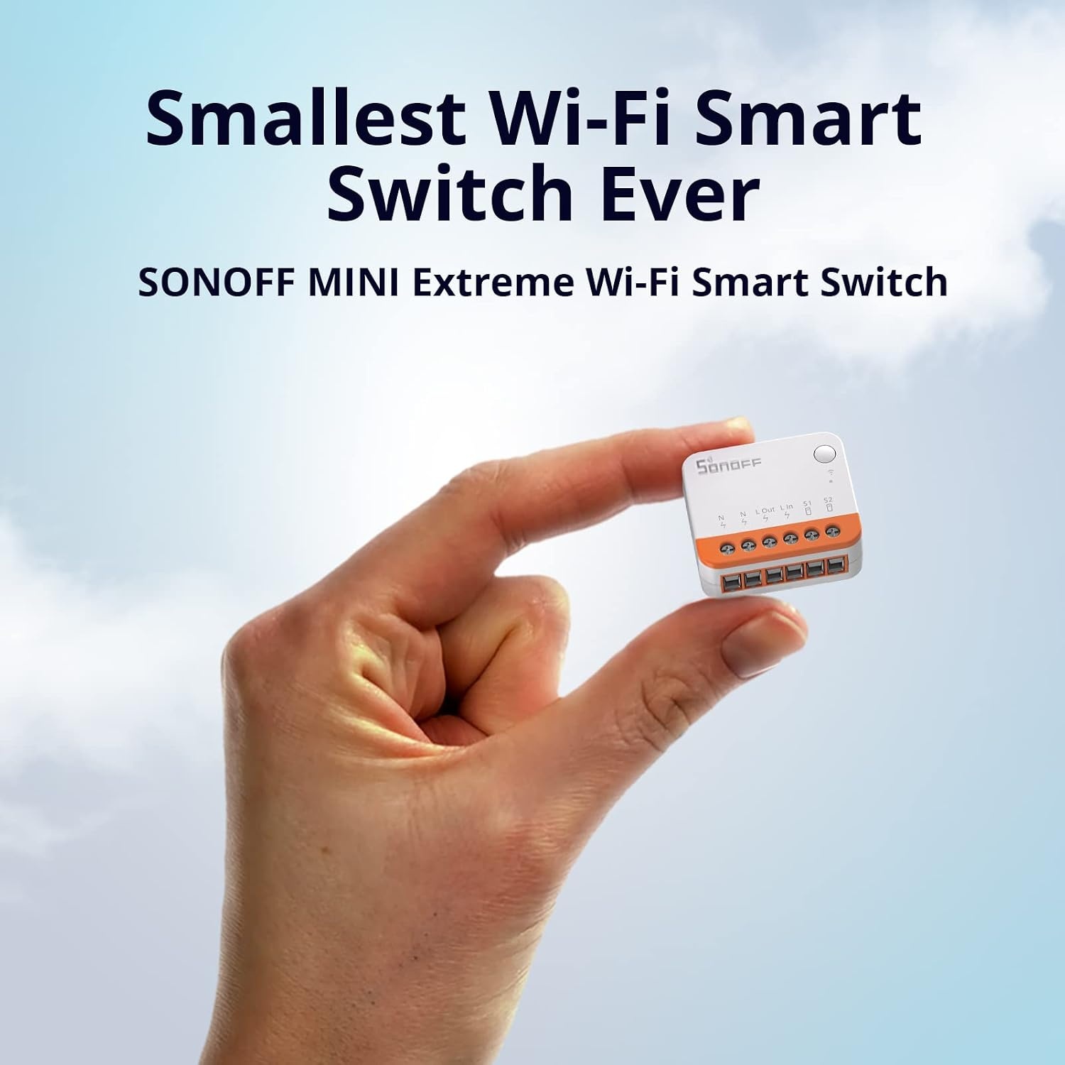 SONOFF MINIR4 WiFi Smart Switch 2-Way, DIY Smart Switch, afneembare relaismodus, 2.4G WiFi, APP-bediening, werkt met Alexa, Google Home Assistant, eWeLink-afstandsbediening,2PCS - Maat 2PCS
