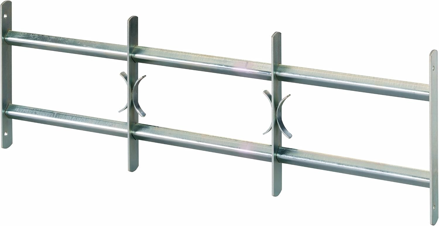 Alberts 553609 Window Grid Amsterdam | Extendable | Galvanized Blue | 300 x 1000-1500 mm - Maat 300 x 1000-1500 mm