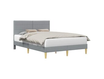 vidaXL Bedframe Lichtgrijs 120 x 200 cm Stof