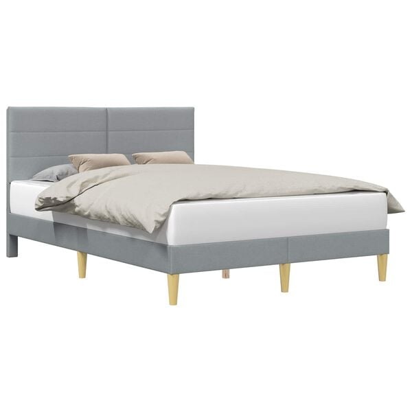 vidaXL Bedframe Lichtgrijs 120 x 200 cm Stof