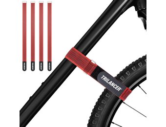 Trilancer Fietsdrager Banden 65 cm - 4-Stuks - Rood - Wielstabilisator met Gesp