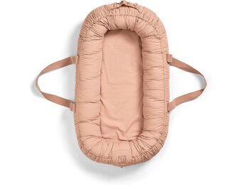 Elodie Details Babynestje, draagbare babyligstoel voor veilig dutten of reizen, wasbaar 100% katoenen babybenodigdheden voor pasgeborenen - blozend roze