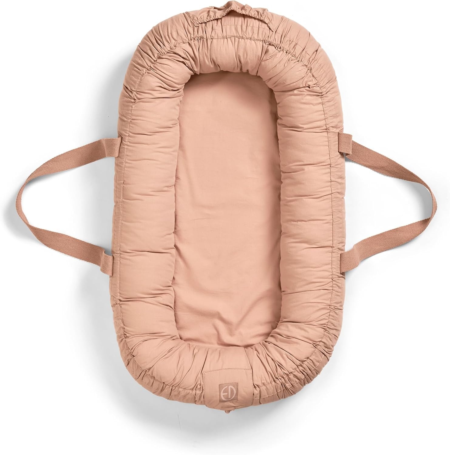 Elodie Details Babynestje, draagbare babyligstoel voor veilig dutten of reizen, wasbaar 100% katoenen babybenodigdheden voor pasgeborenen - blozend roze