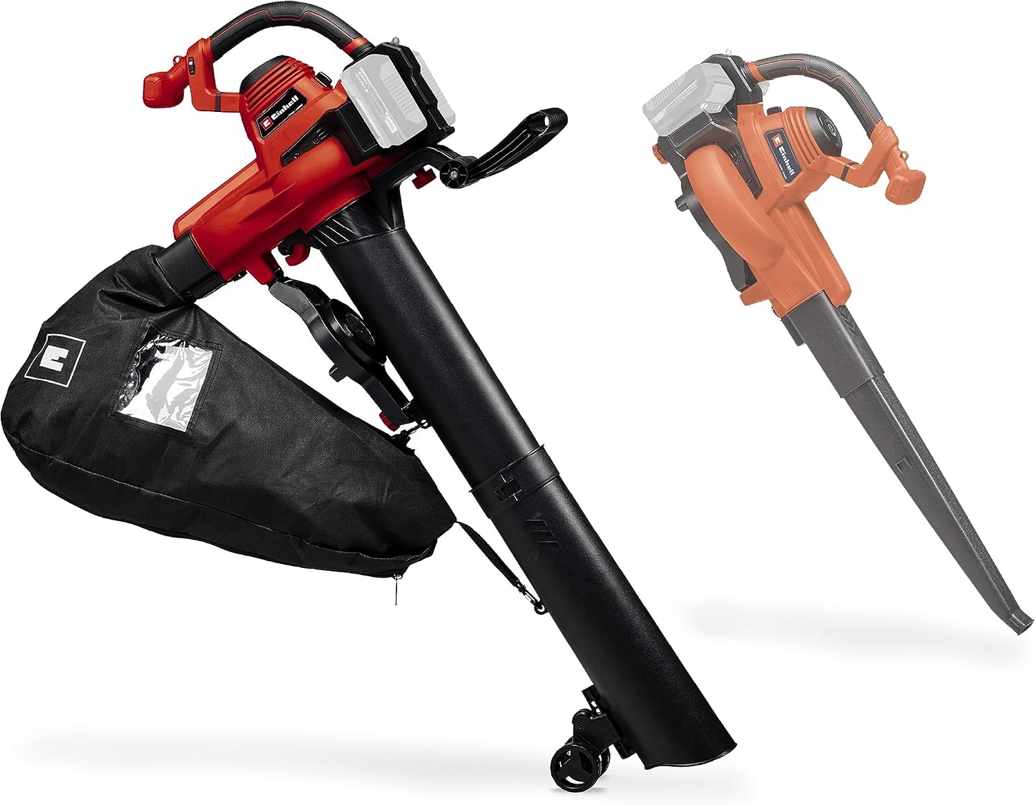 Accu bladblazer & bladzuiger Einhell 36V - 2-in-1 hakselfunctie 10:1 - 45L - 24%