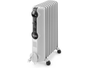 De'Longhi Radia S TRRS0920, Oliegevulde Radiator, voor Ruimtes tot 60m³, met 3 Verwarmingsniveaus, 2000W, Wit