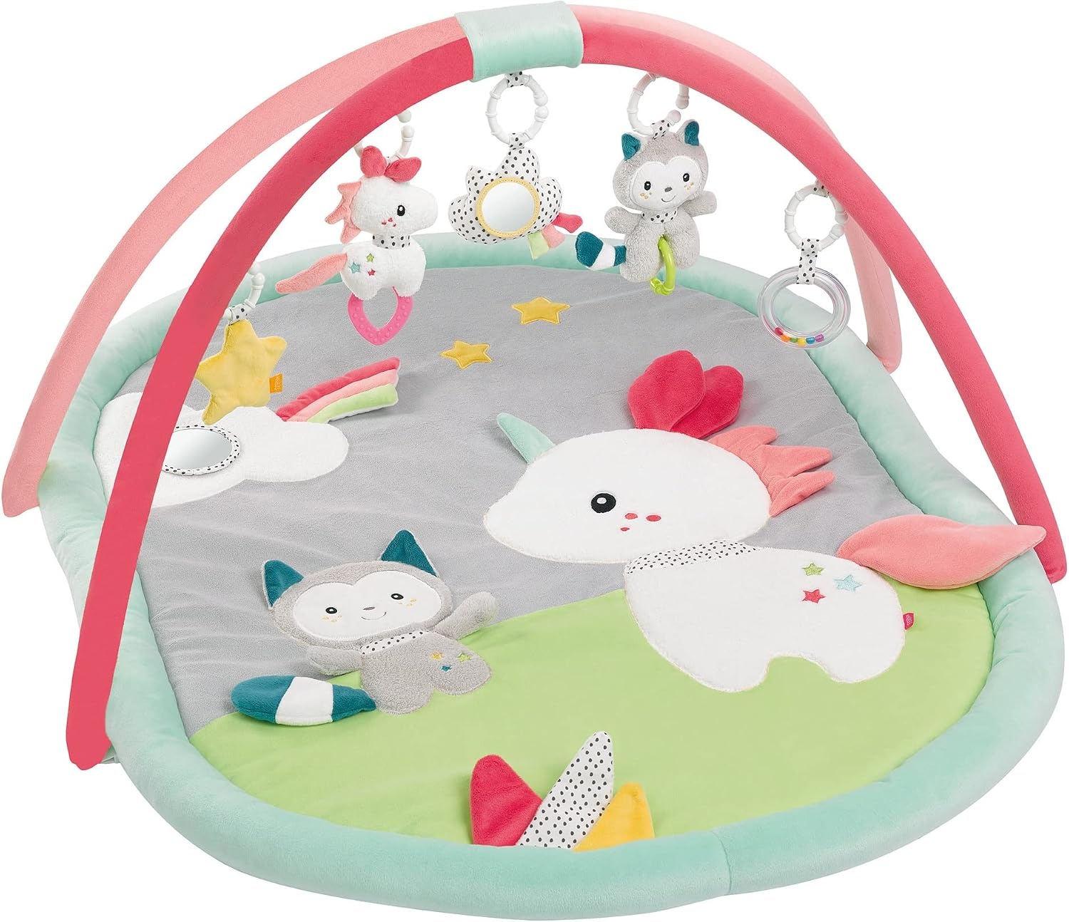 3D-Activiteitsspeelkleed Aiko & Yuki van Fehn Grijs/Roze 85x110 cm 24% korting