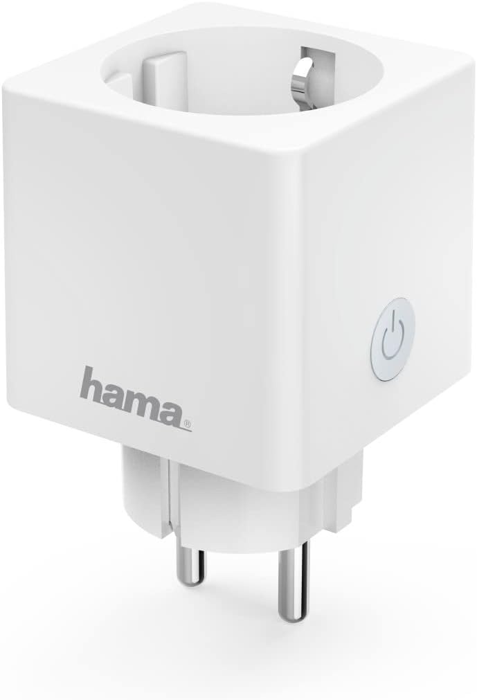Hama Mini Wifi-Stopcontact met Energiemeting - Wit - Spraakbediening
