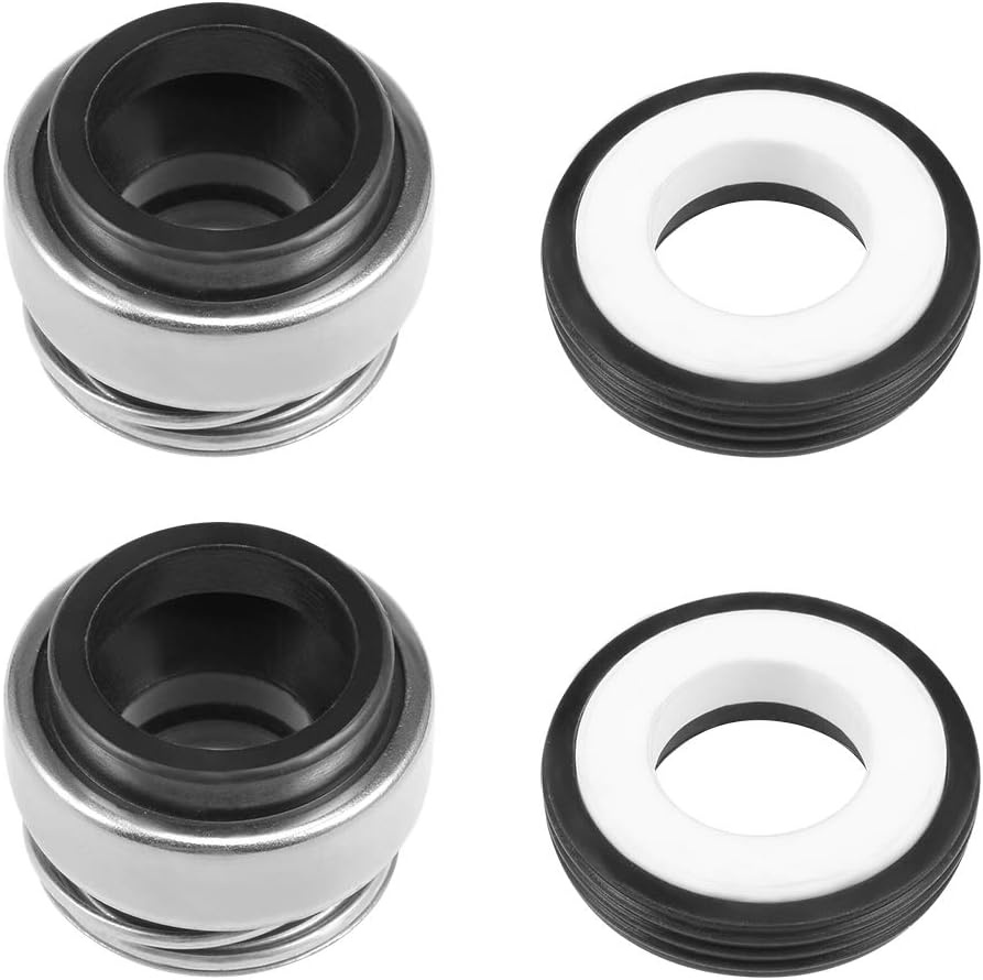 Mechanische asafdichting 2x 12mm Chrone voor zwembad en spa - 22% korting
