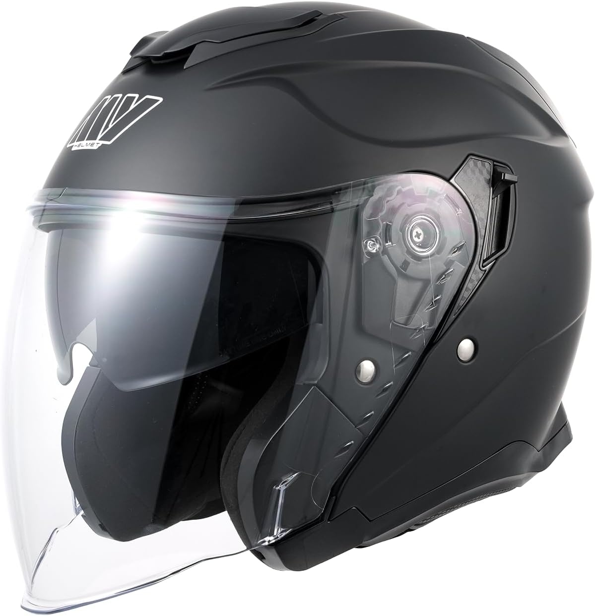 Jet Motorhelm 835 Matzwart XL ECE 22.06 Dubbel Vizier - 24% korting