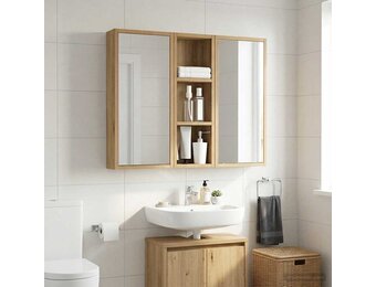Badkamer wandkast wandgemonteerd 20 x 10 x 60,5 cm Zwart M - 23% korting
