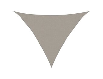 Zonnezeil 160 g/m² driehoekig 3x3x4,2 m HDPE lichtgrijs - 18% korting