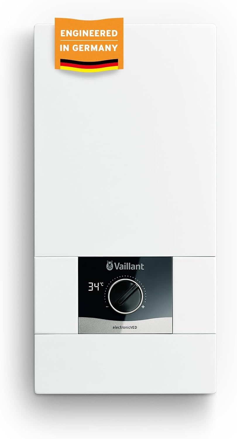 Vaillant Elektronische doorstroomboiler, VED E 24/8, drukvast, 24 kW, 400 V, nauwkeurige uitlooptemperatuur, traploos instelbaar, digitaal display, 0010023779