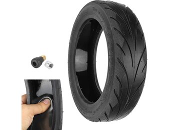 Tubeless banden met ventiel voor Segway Ninebot Max G30 voor/achter, scooter, 10 inch, zeer elastische reservebanden met live-lijm, reparatiebaar, lekvrij, 1 stuk