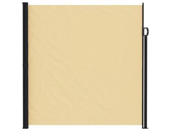 vidaXL Uittrekbaar Zijscherm Rechthoekig 220 x 600 cm Polyester Zand