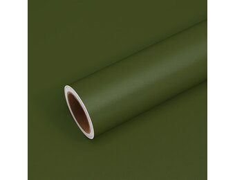 VEELIKE Dik olijfgroen behang vintage donkergroen contactpapier zelfklevende plastic rol keukenkast vinyl wrap voor meubelsticker badkamerkast cover slaapkamer 40 cm × 300 cm