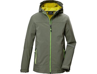 killtec Kow 366 Bys Sftshll Jckt jongens Softshell jas/buitenjas met capuchon