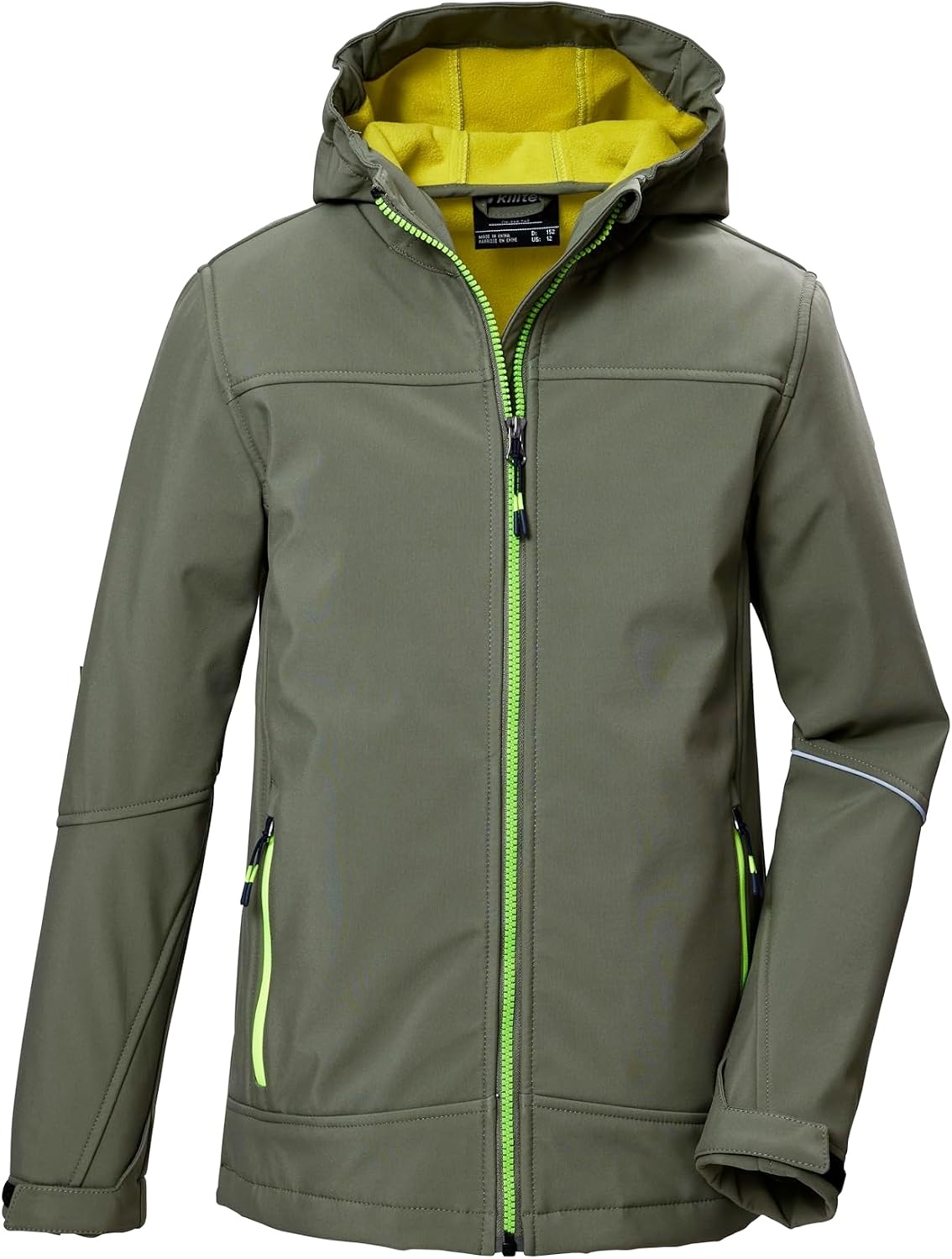 killtec Kow 366 Bys Sftshll Jckt jongens Softshell jas/buitenjas met capuchon