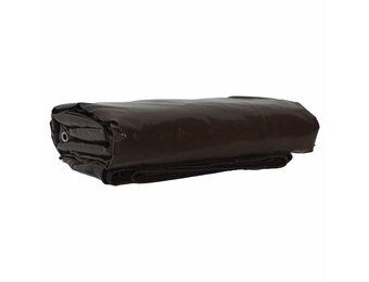 vidaXL Zeil 650g / m² Bruin 3 x 6 m Canvas met PVC-coating