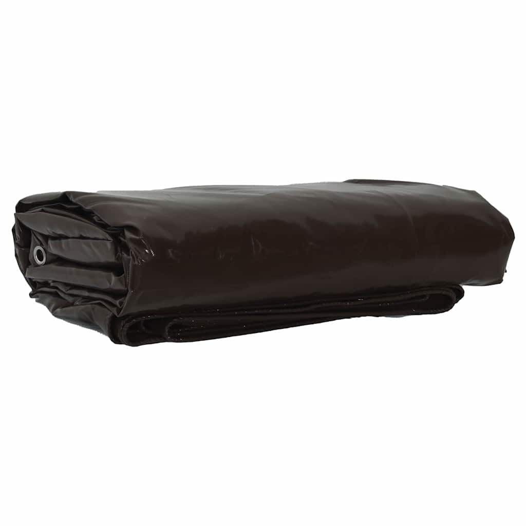 vidaXL Zeil 650g / m² Bruin 3 x 6 m Canvas met PVC-coating