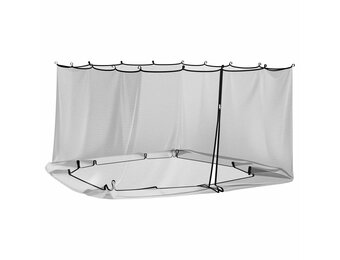 vidaXL Muggennet voor het prieel 220 mesh Zwart 4 x 3 x 2 cm Polyester