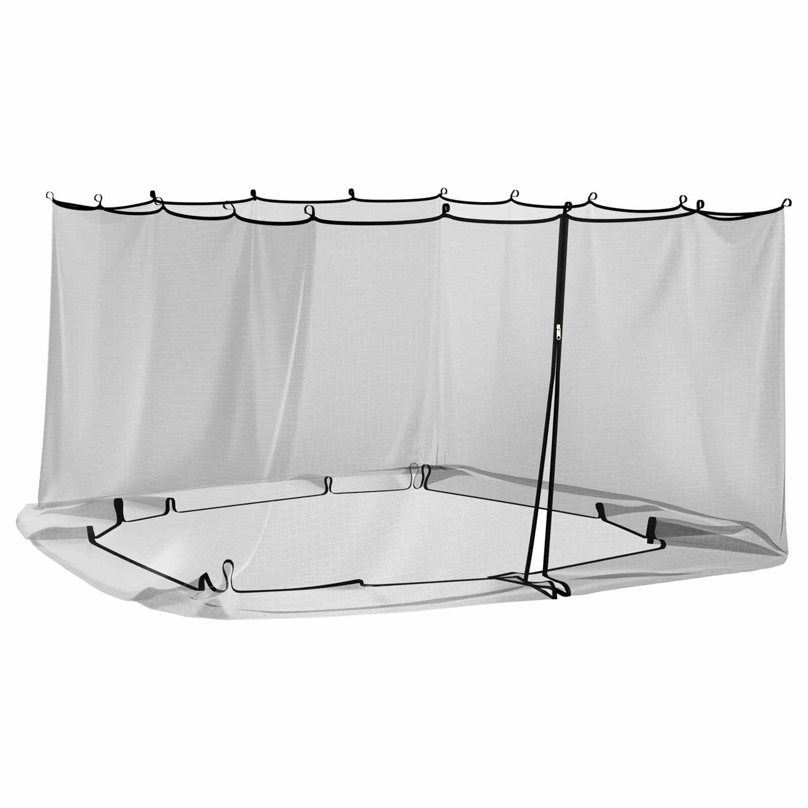vidaXL Muggennet voor het prieel 220 mesh Zwart 4 x 3 x 2 cm Polyester