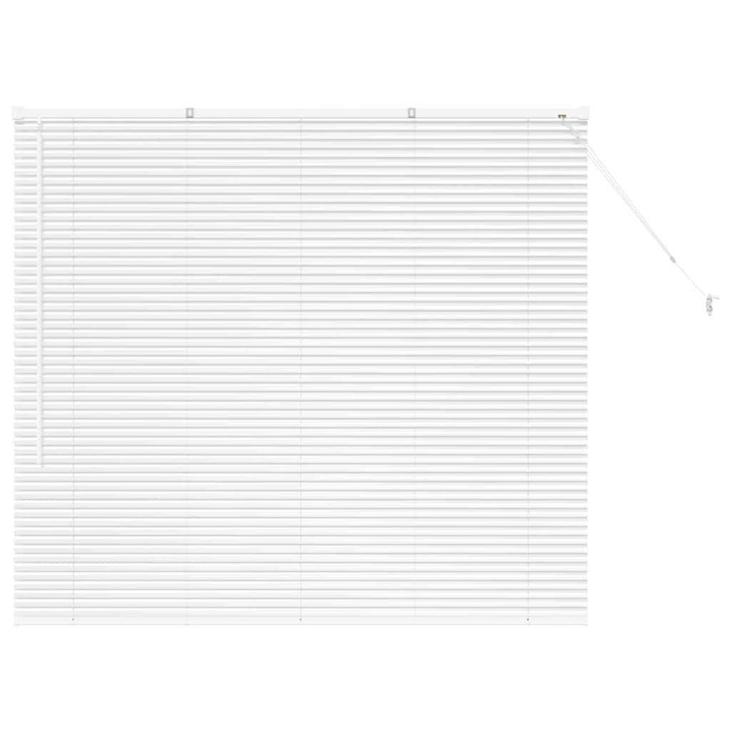 vidaXL Venetiaanse jaloezie Wit 130 x 140 cm 25 mm Aluminium
