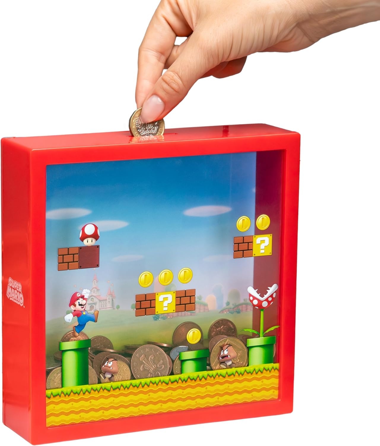 Super Mario Bros. Spaarpot - Rood - 18 cm