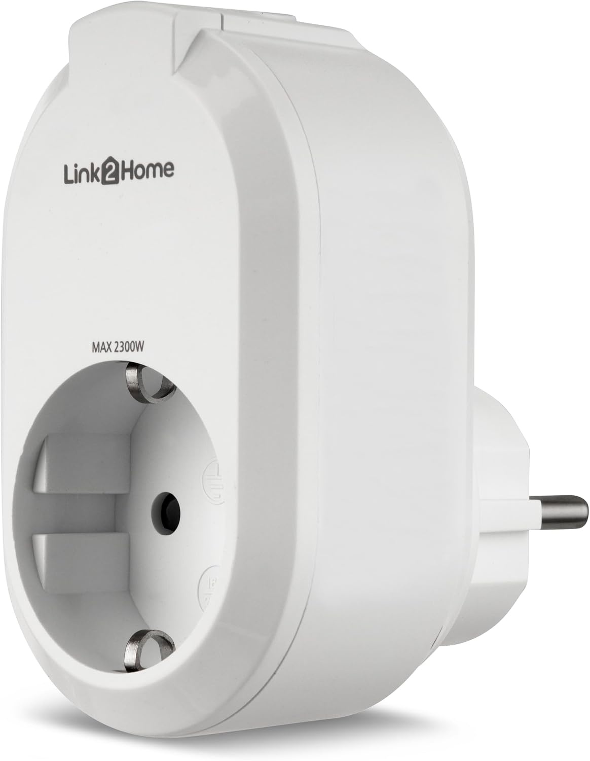 REV Link2Home smart socket, draadloos stopcontact, timer, smart home, iOS, Android, Alexa, Google Assistant, wit
