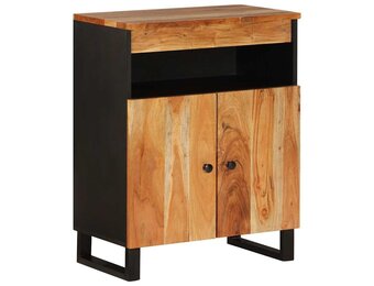 vidaXL Dressoir met 2 deuren 60x33x75 cm massief acaciahout